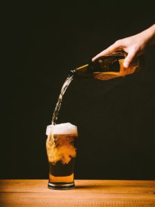 Pouring beer incorrectly